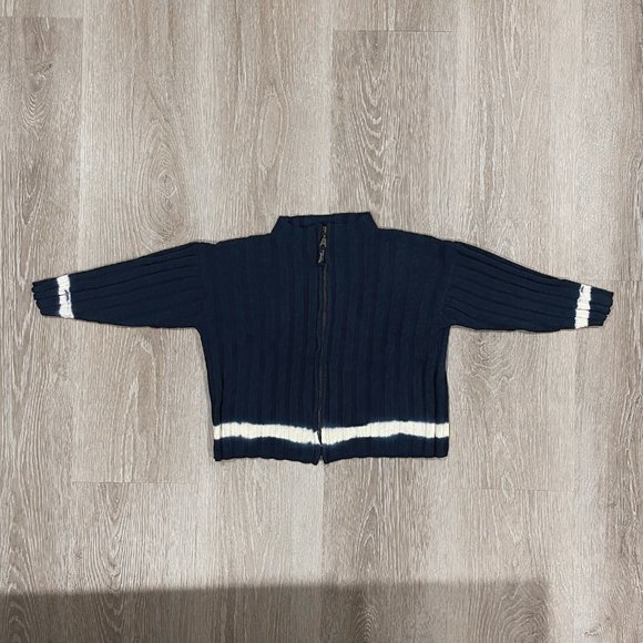 Marcel et Léon Ribbed Knit Zip Up Sweater - Picture 2 of 4